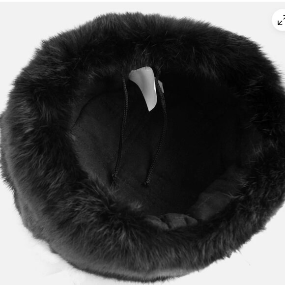 Crowncap Dyed Rabbit Russian Style Fur Hat *NWT* - Picture 3 of 5